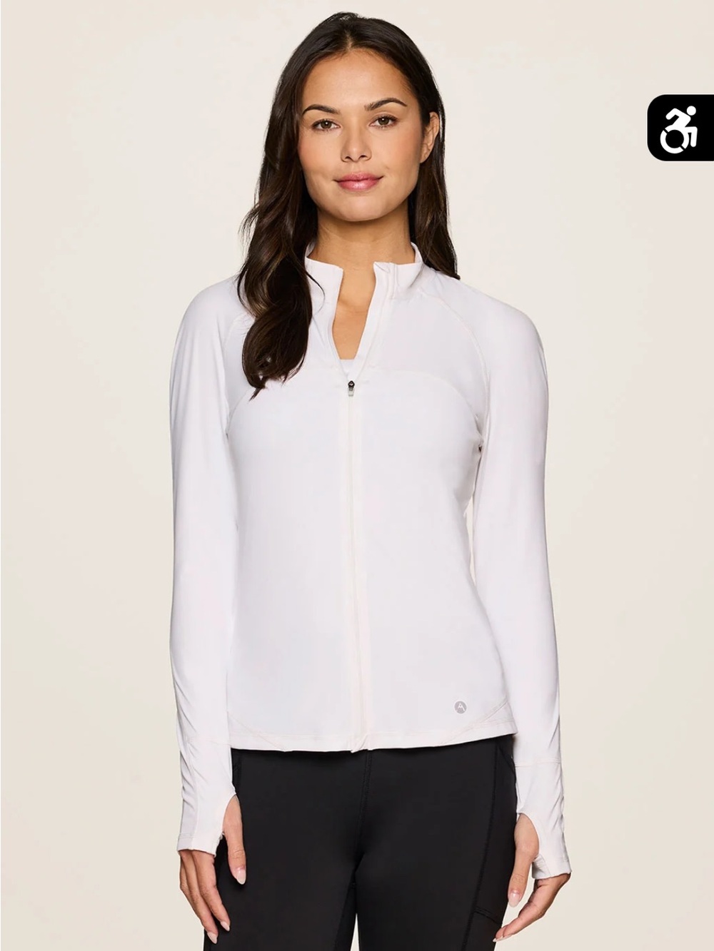 Avalanche Lightweight Athletic Jacket Women’s Size L Long Sleeve White Outdoor